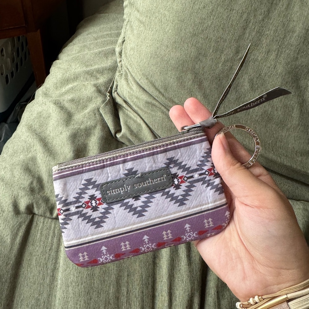 Simply Southern Lavender Geometric Wristlet